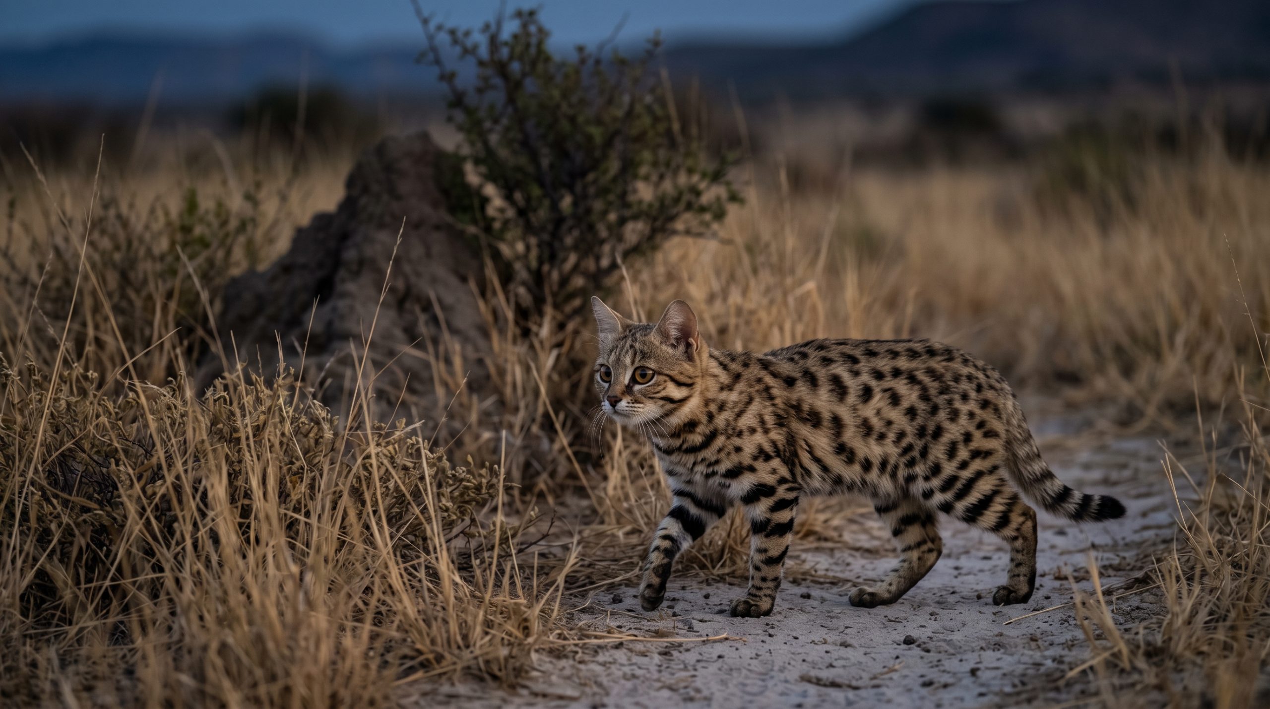 Le Chat à pieds noirs, minuscule chasseur des nuits africaines