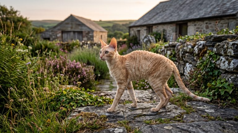 Quelle est l’origine du Cornish Rex, ce chat frisé venu de Cornouailles ?